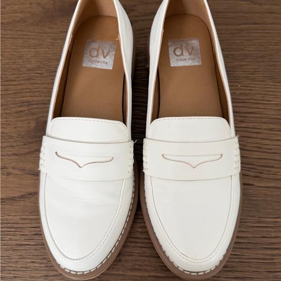 Dolce Vita Cream Mules with Tan Soles - Picture 3 of 6